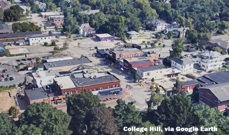 College Hill aerial image